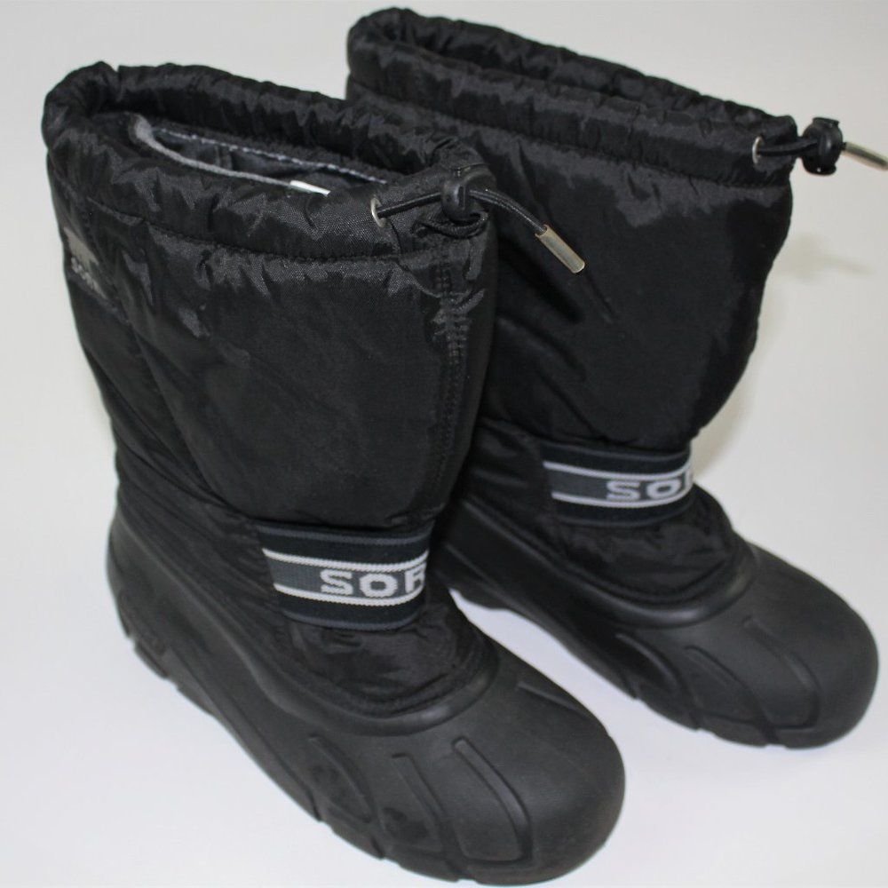 Sorel Black Insulated Warm Lining Winter Snow Boots Womens Size 6
